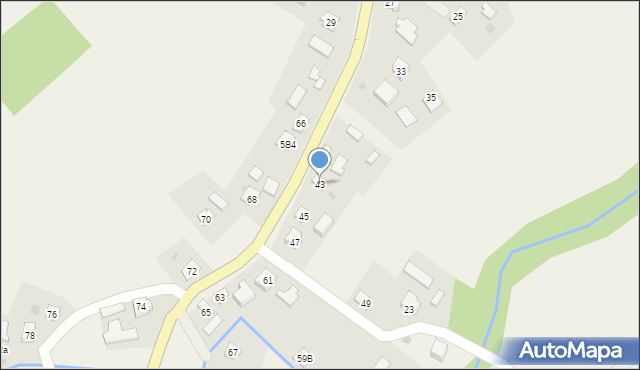 Manasterz, Manasterz, 43, mapa Manasterz