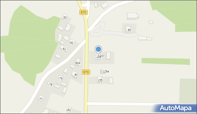 Manasterz, Manasterz, 129, mapa Manasterz