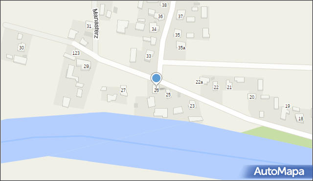 Manasterz, Manasterz, 262, mapa Manasterz