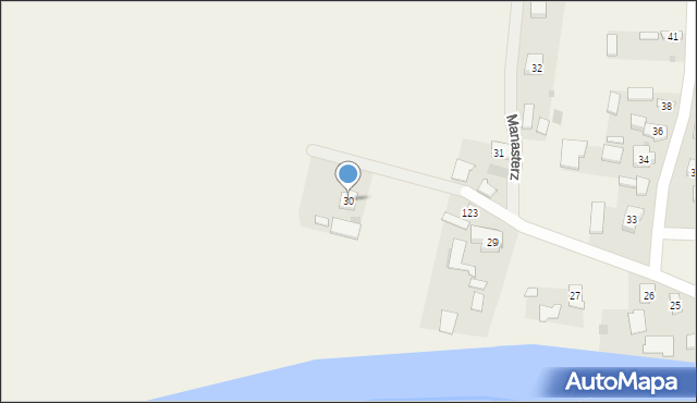 Manasterz, Manasterz, 30, mapa Manasterz