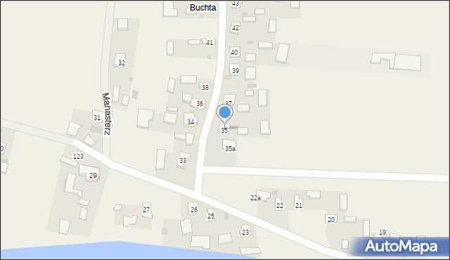 Manasterz, Manasterz, 35, mapa Manasterz