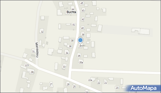 Manasterz, Manasterz, 37, mapa Manasterz