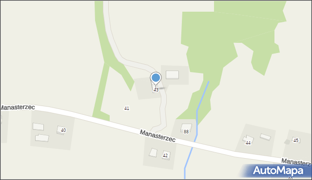 Manasterzec, Manasterzec, 43, mapa Manasterzec