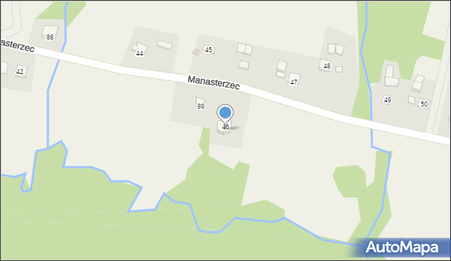 Manasterzec, Manasterzec, 46A, mapa Manasterzec