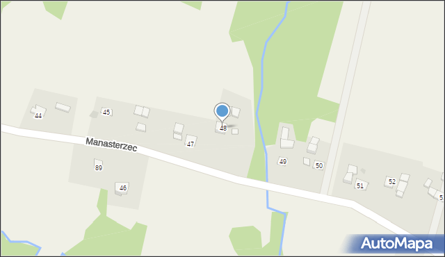 Manasterzec, Manasterzec, 48, mapa Manasterzec
