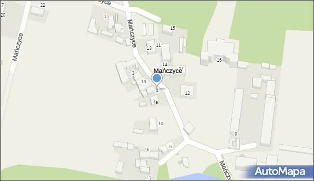 Mańczyce, Mańczyce, 4, mapa Mańczyce