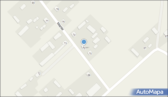 Manie, Manie, 71, mapa Manie