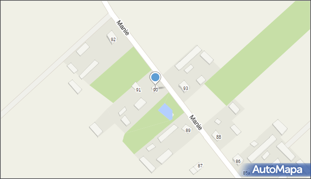 Manie, Manie, 90, mapa Manie