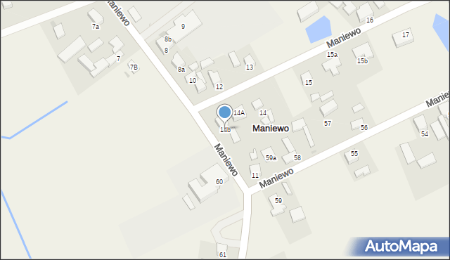 Maniewo, Maniewo, 14b, mapa Maniewo
