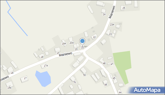 Maniewo, Maniewo, 21, mapa Maniewo