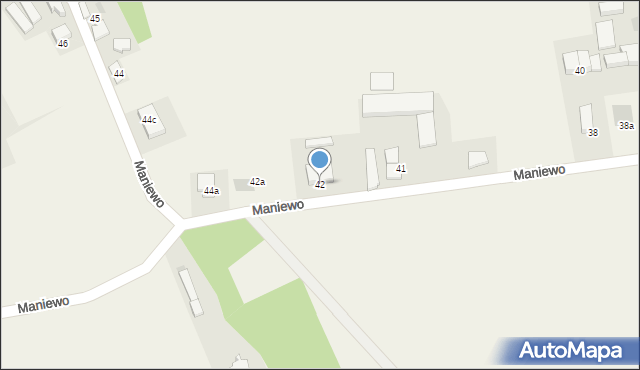 Maniewo, Maniewo, 42, mapa Maniewo