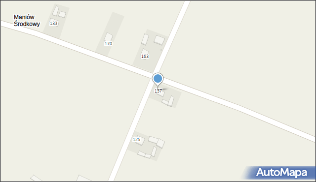 Maniów, Maniów, 137, mapa Maniów