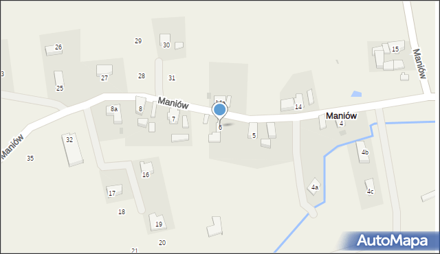 Maniów, Maniów, 6, mapa Maniów