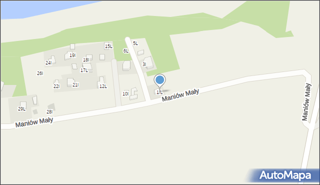 Maniów Mały, Maniów Mały, 1/L, mapa Maniów Mały