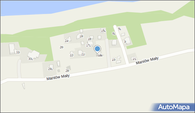 Maniów Mały, Maniów Mały, 16L, mapa Maniów Mały