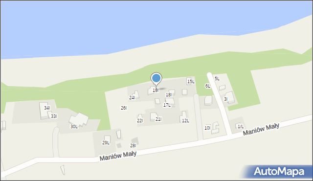 Maniów Mały, Maniów Mały, 19l, mapa Maniów Mały
