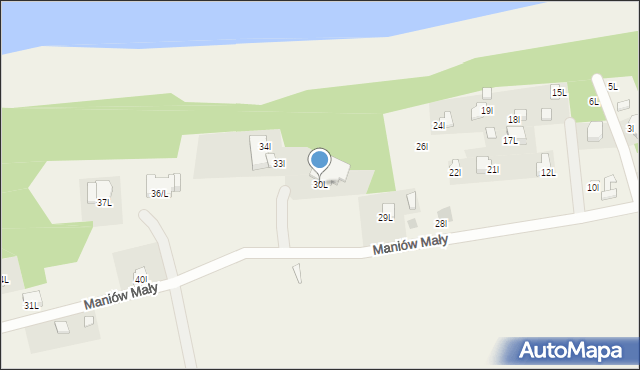 Maniów Mały, Maniów Mały, 30L, mapa Maniów Mały