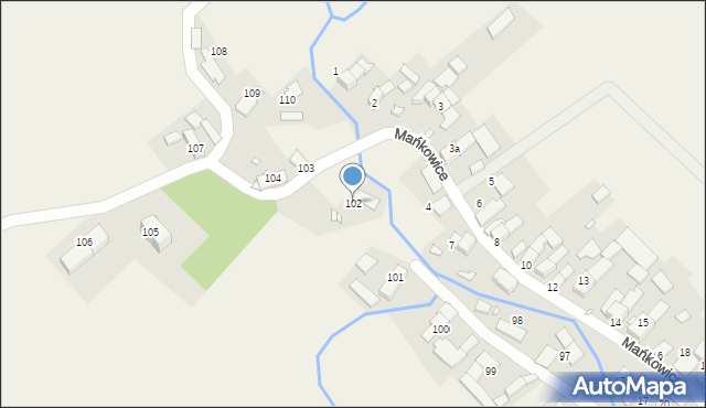 Mańkowice, Mańkowice, 102, mapa Mańkowice
