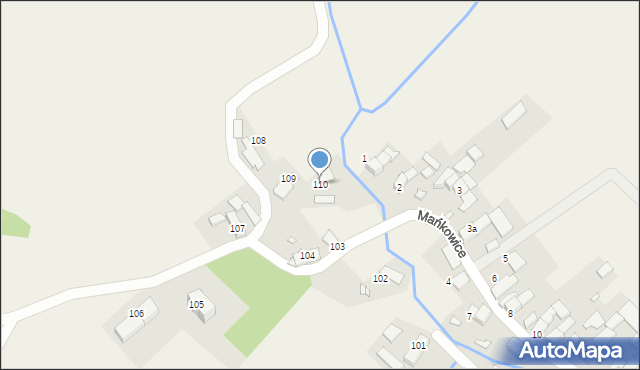 Mańkowice, Mańkowice, 110, mapa Mańkowice