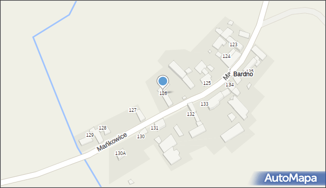 Mańkowice, Mańkowice, 126, mapa Mańkowice