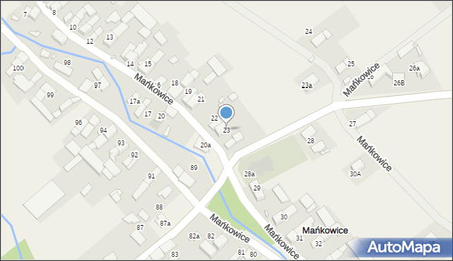 Mańkowice, Mańkowice, 23, mapa Mańkowice
