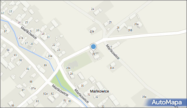 Mańkowice, Mańkowice, 28, mapa Mańkowice