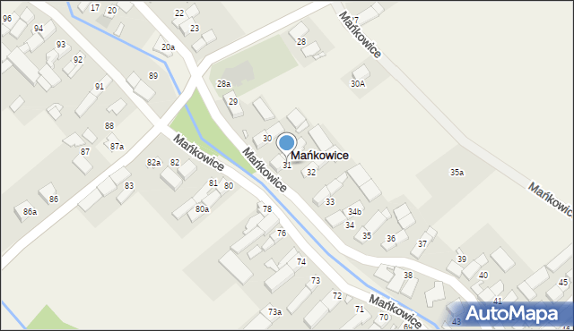 Mańkowice, Mańkowice, 31, mapa Mańkowice