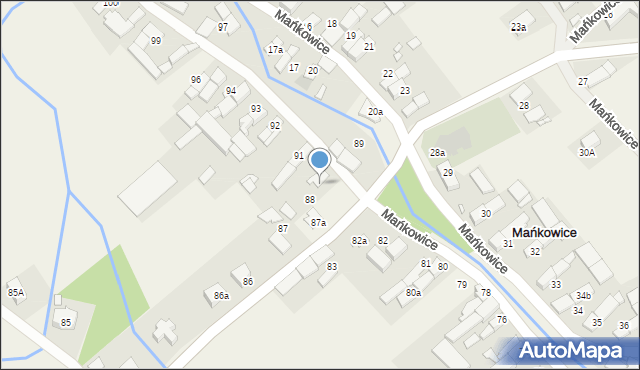 Mańkowice, Mańkowice, 90, mapa Mańkowice