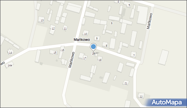 Mańkowo, Mańkowo, 18, mapa Mańkowo