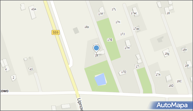 Mańkowo, Mańkowo, 18, mapa Mańkowo