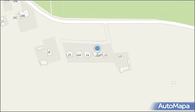 Mańkowo, Mańkowo, 23A, mapa Mańkowo