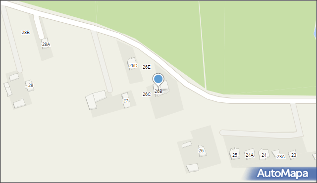 Mańkowo, Mańkowo, 26B, mapa Mańkowo