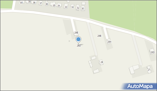 Mańkowo, Mańkowo, 28D, mapa Mańkowo