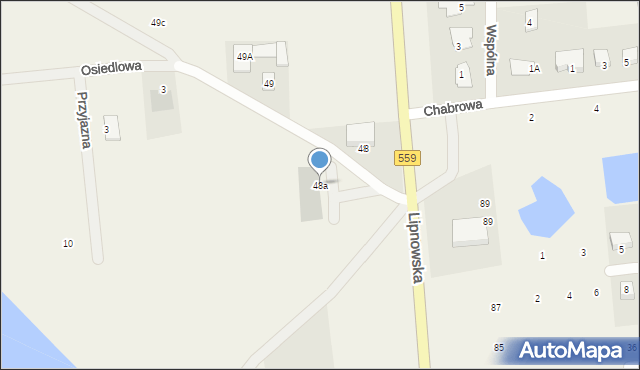Mańkowo, Mańkowo, 48a, mapa Mańkowo