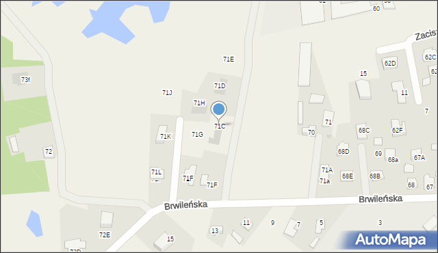 Mańkowo, Mańkowo, 71C, mapa Mańkowo