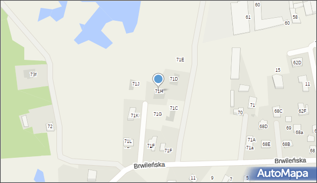 Mańkowo, Mańkowo, 71H, mapa Mańkowo