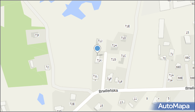 Mańkowo, Mańkowo, 71K, mapa Mańkowo