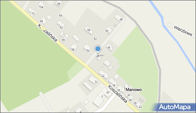 Manowo, Manowo, 45, mapa Manowo
