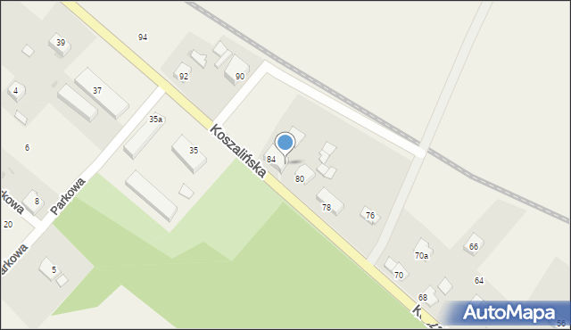 Manowo, Manowo, 53/1, mapa Manowo