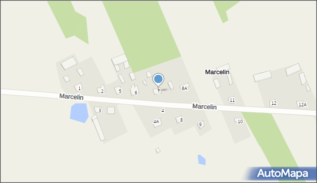Marcelin, Marcelin, 7, mapa Marcelin