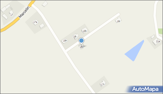 Marcelin, Marcelin, 18o, mapa Marcelin