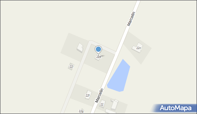 Marcelin, Marcelin, 22d, mapa Marcelin