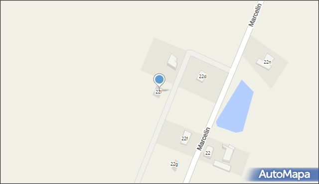 Marcelin, Marcelin, 22l, mapa Marcelin