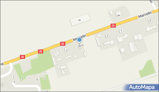 Marcelin, Marcelin, 2a, mapa Marcelin