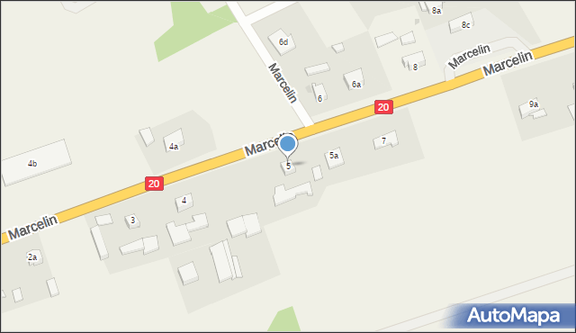 Marcelin, Marcelin, 5, mapa Marcelin
