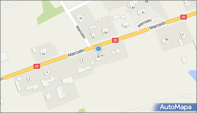 Marcelin, Marcelin, 5a, mapa Marcelin