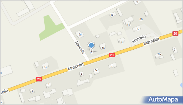 Marcelin, Marcelin, 6, mapa Marcelin