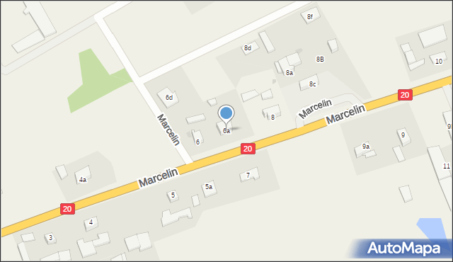 Marcelin, Marcelin, 6a, mapa Marcelin