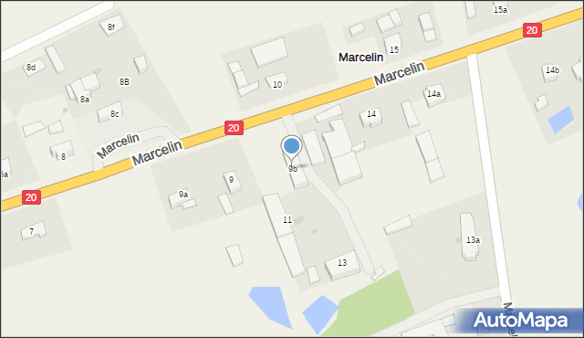 Marcelin, Marcelin, 9b, mapa Marcelin