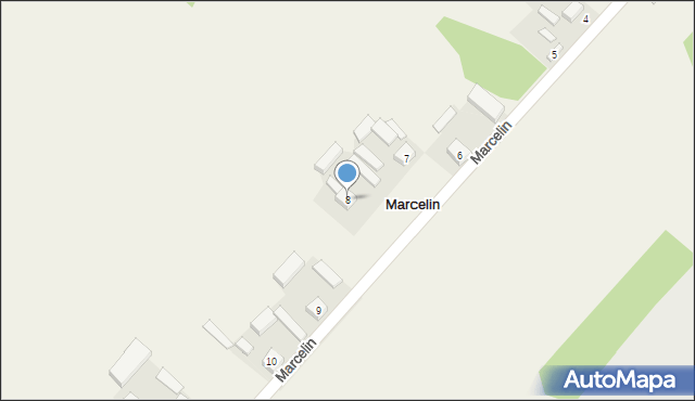 Marcelin, Marcelin, 8, mapa Marcelin